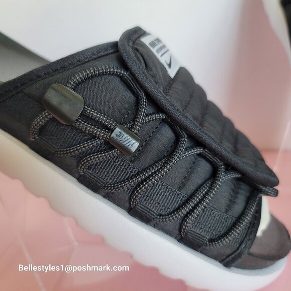 NIKE Asuna 2 Sporty Quilted Slide Sandals- Black/White color- Women’s Size: 9 ⭐ - Picture 13 of 16